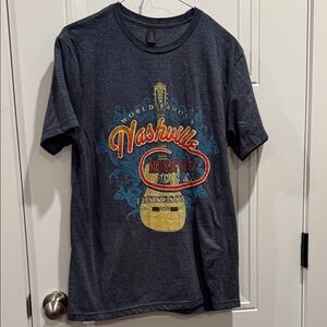 Gildan Nashville Music City Tee - Navy